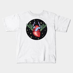 Heart with Herbal Wings Kids T-Shirt